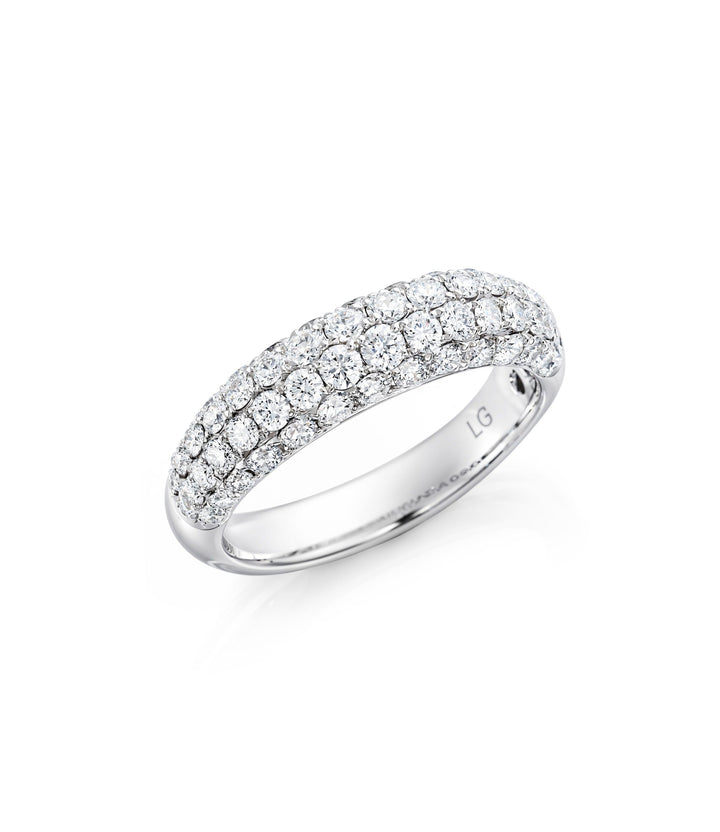 18kt White Gold Lab Grown Diamond Band