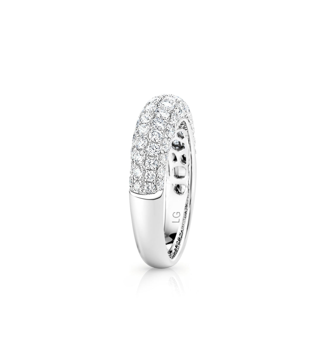18kt White Gold Lab Grown Diamond Band