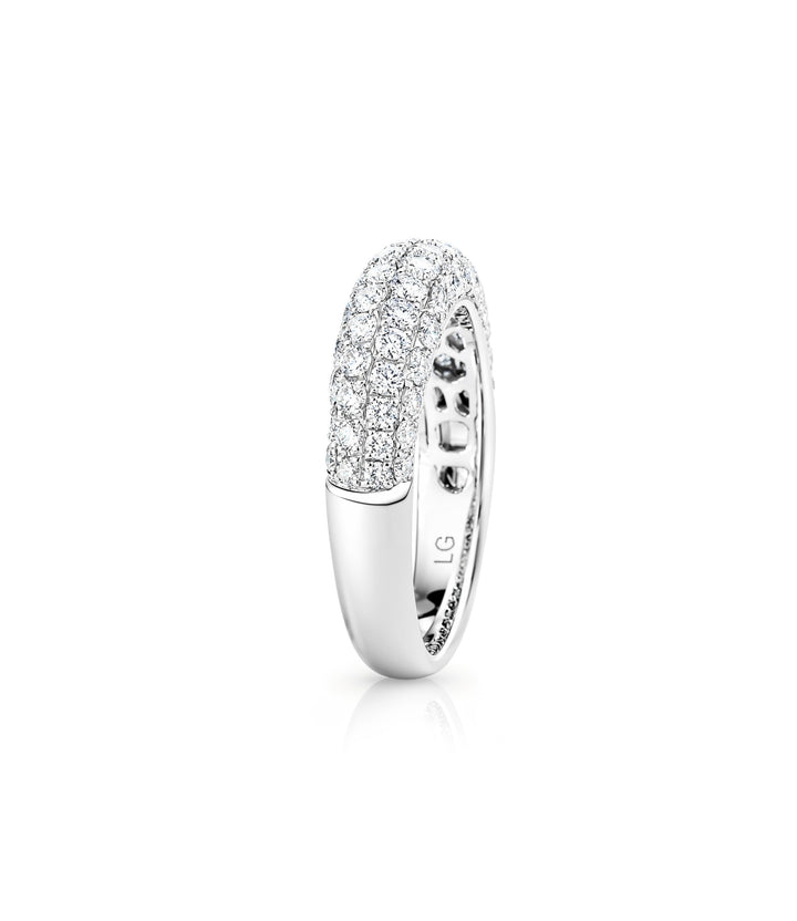 18kt White Gold Lab Grown Diamond Band