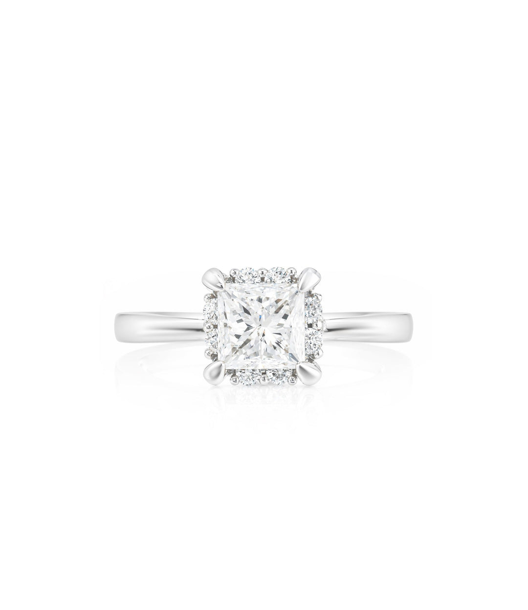 18kt White Gold Princess Cut Diamond Ring