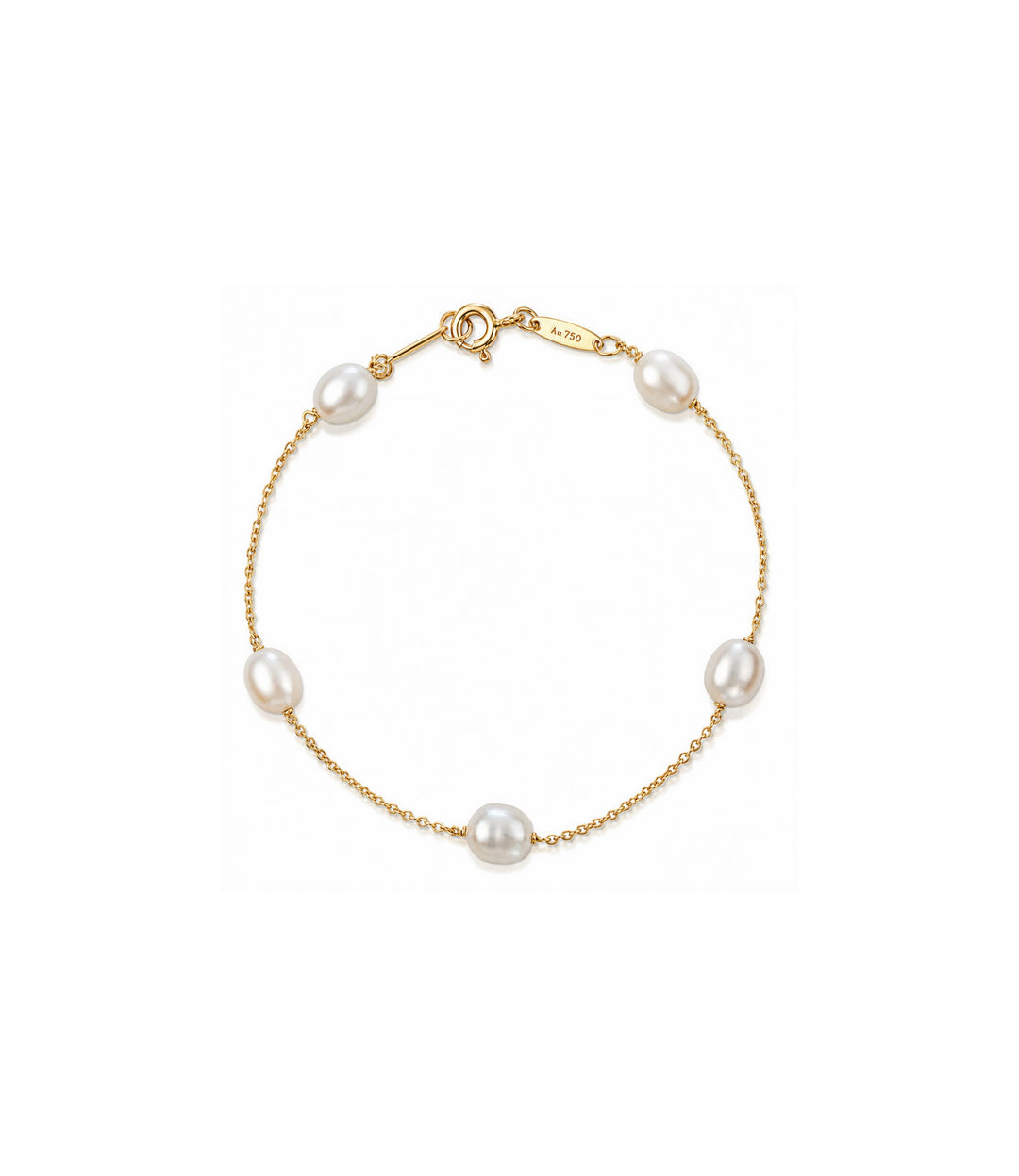 18kt Yellow Gold Estate Tiffany & Co Pearl Bracelet