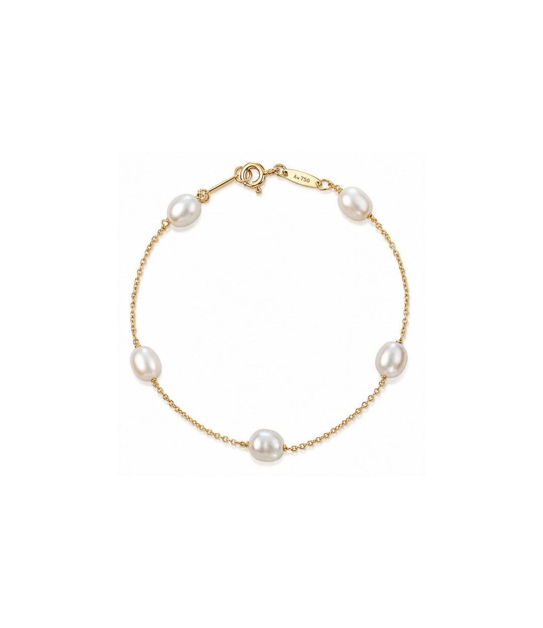 18kt Yellow Gold Estate Tiffany & Co Pearl Bracelet