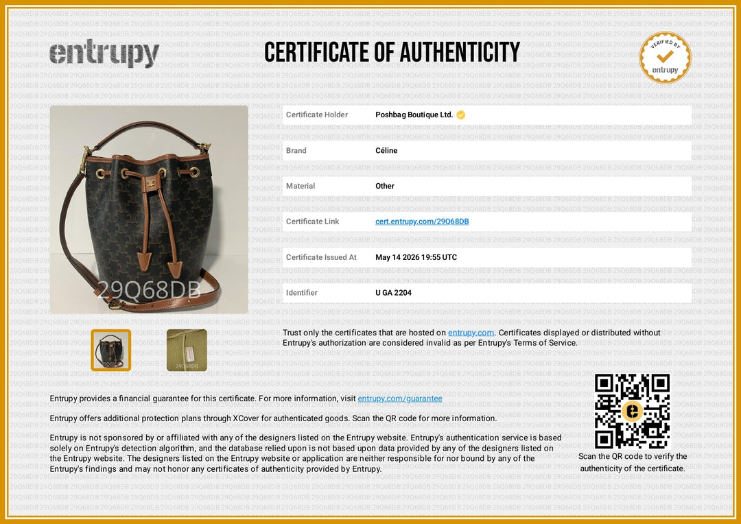 Clara Triomphe Canvas and Leather Bucket Bag