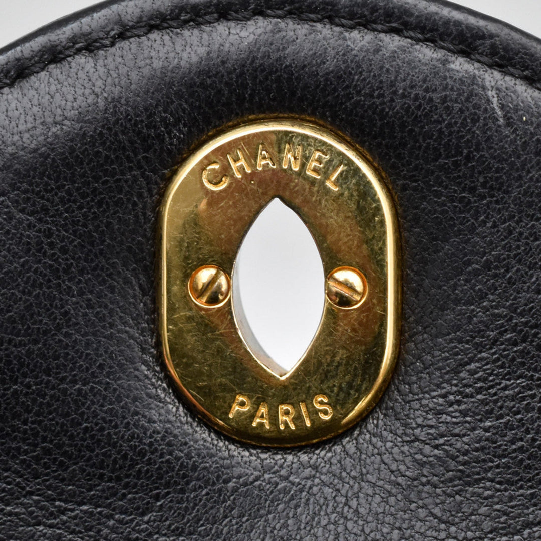 Vintage Chanel Double Flap With Two Tone Logo
