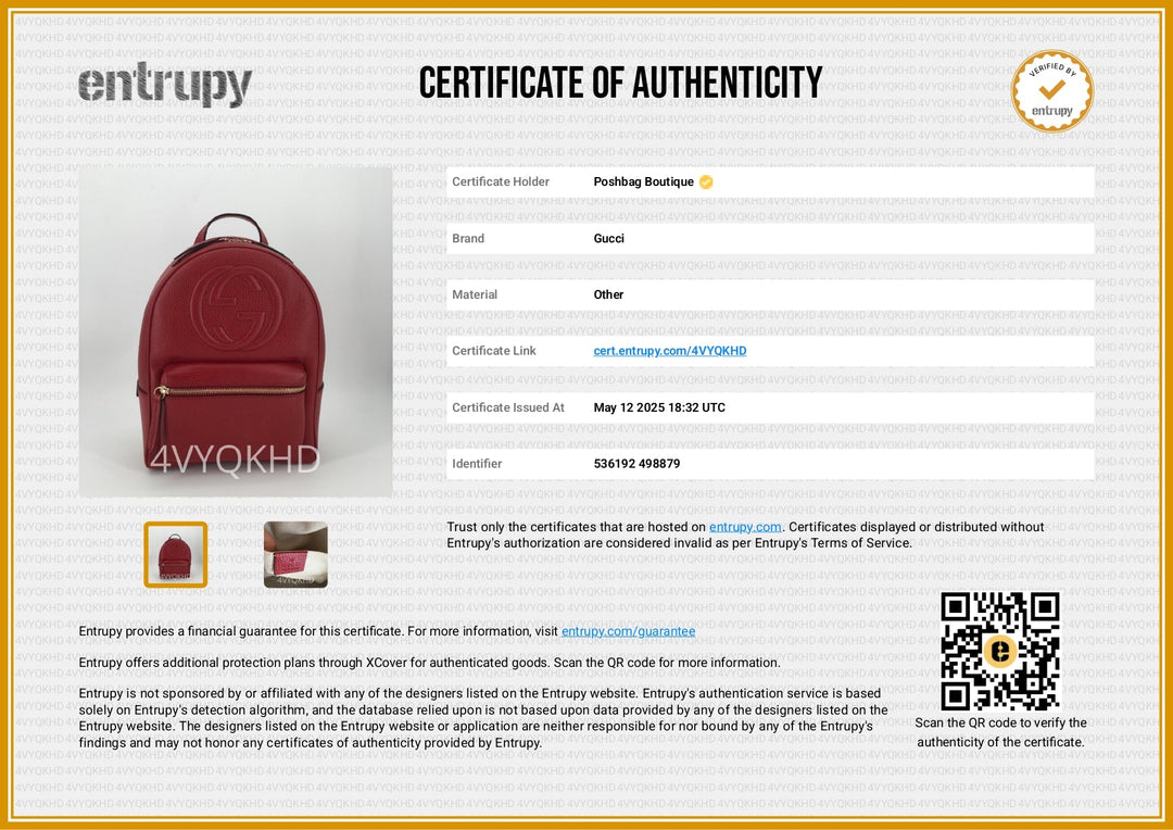 Soho Chain Calfskin Leather Backpack Bag