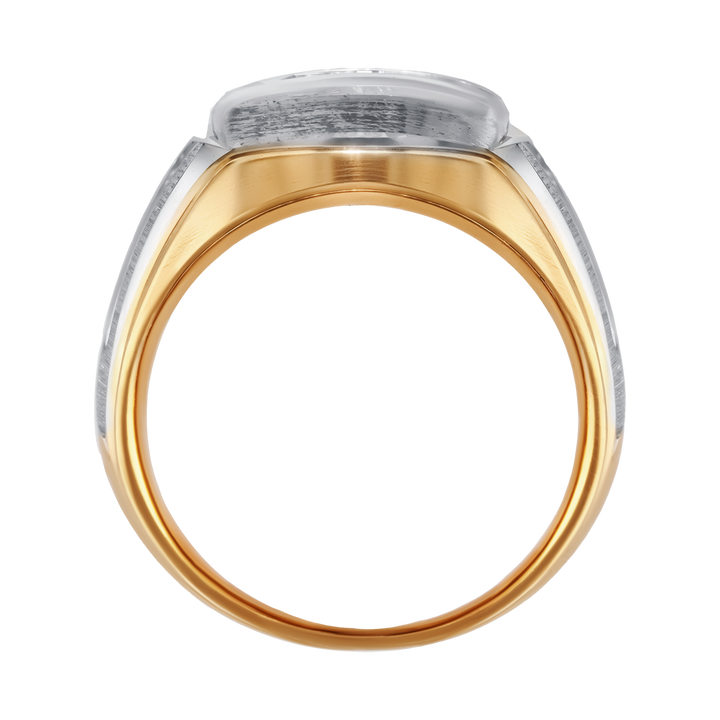 10kt Yellow and White Gold Estate Gentleman's Diamond Ring