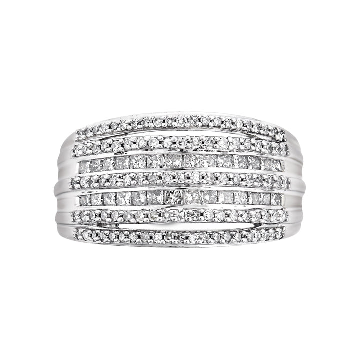 10kt White Gold Estate Diamond Band