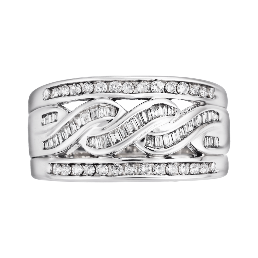 10kt White Gold Estate Diamond Ring