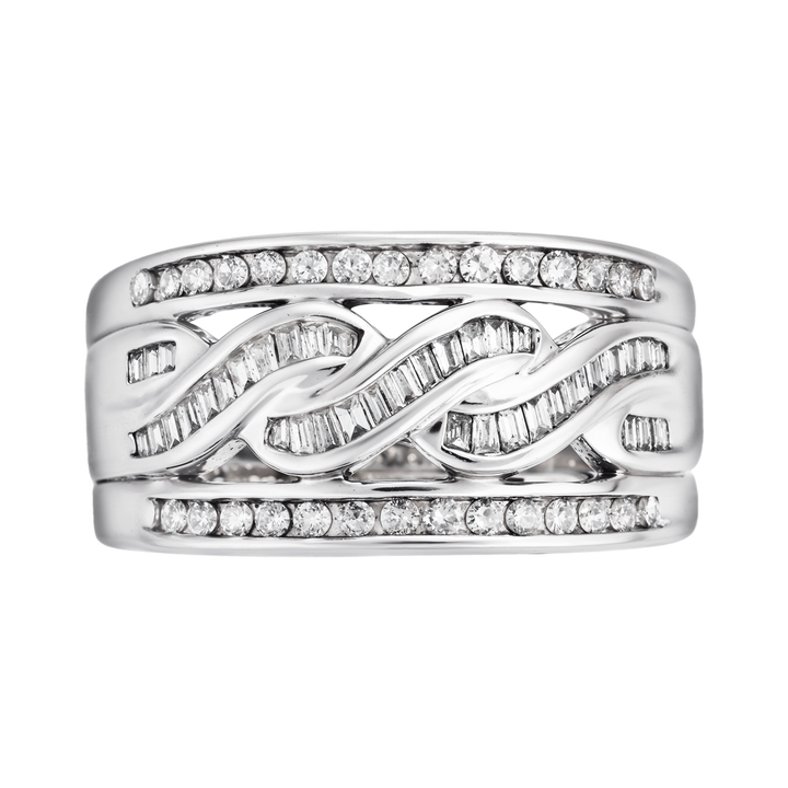 10kt White Gold Estate Diamond Ring
