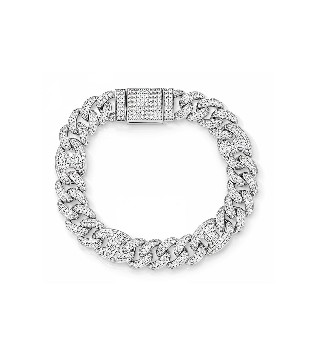 10kt White Gold Diamond Bracelet