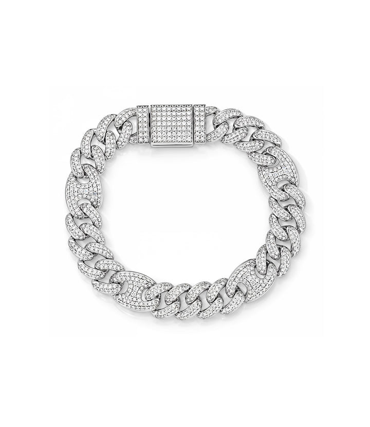 10kt White Gold Diamond Bracelet