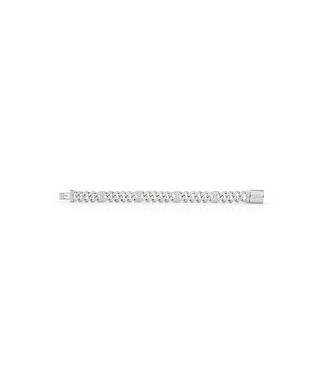 10kt White Gold Diamond Bracelet