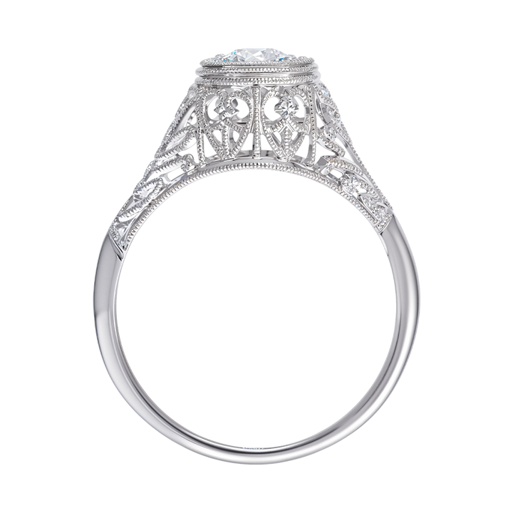 14kt White Gold Estate Art Deco Ring