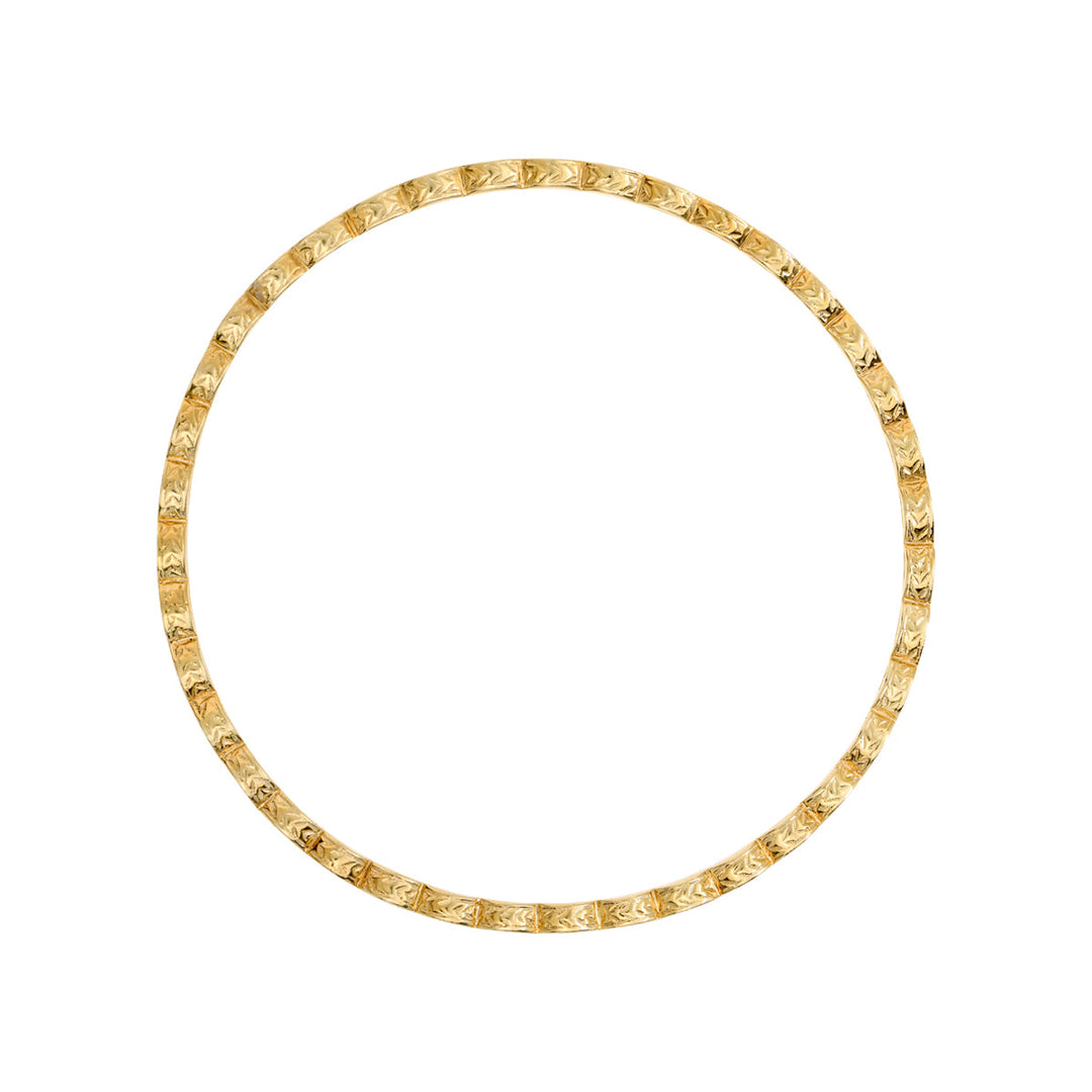 14kt Yellow Gold Diamond Bangle