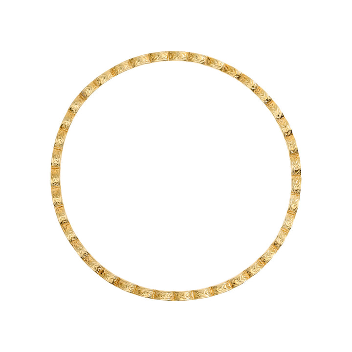 14kt Yellow Gold Diamond Bangle