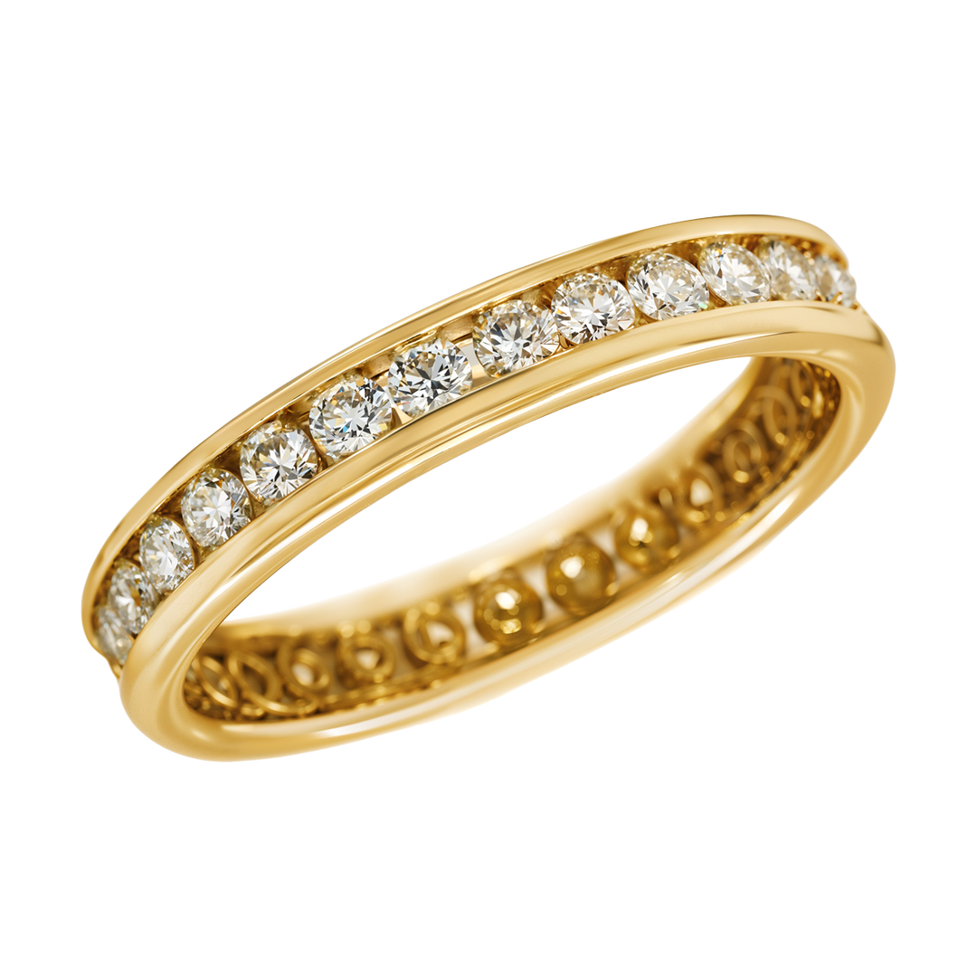 14kt Diamond Eternity Band