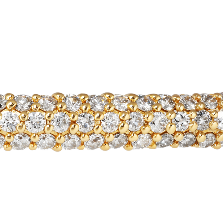 14kt Estate Yellow Gold Diamond Bangle