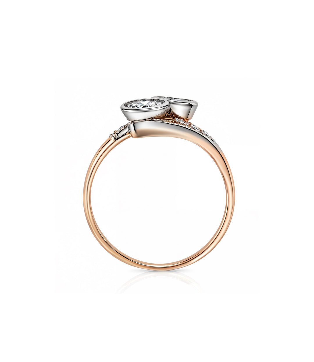 14kt Estate Toi et Moi Diamond Ring