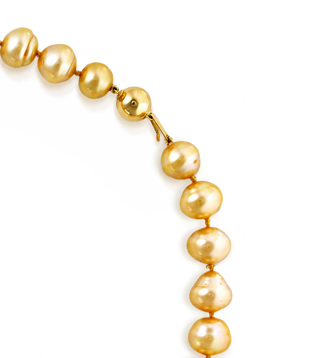 14kt Estate Freshwater Baroque Gold Pearls