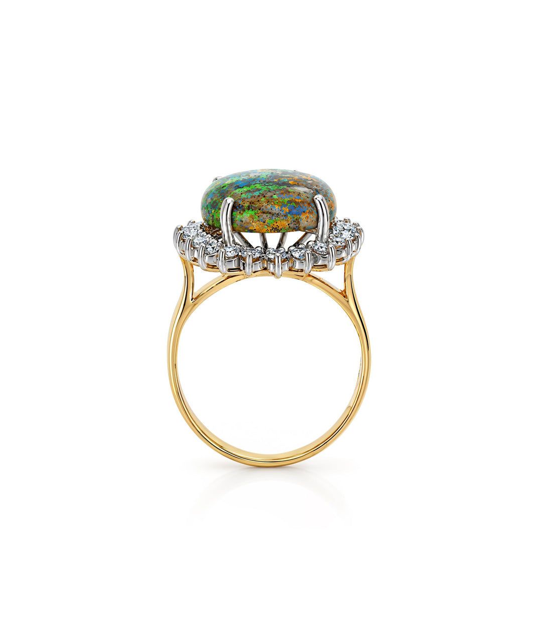 14kt Estate Opal Diamond Ring