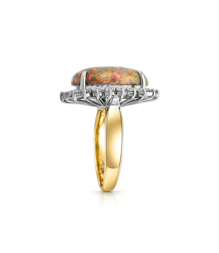 14kt Estate Opal Diamond Ring
