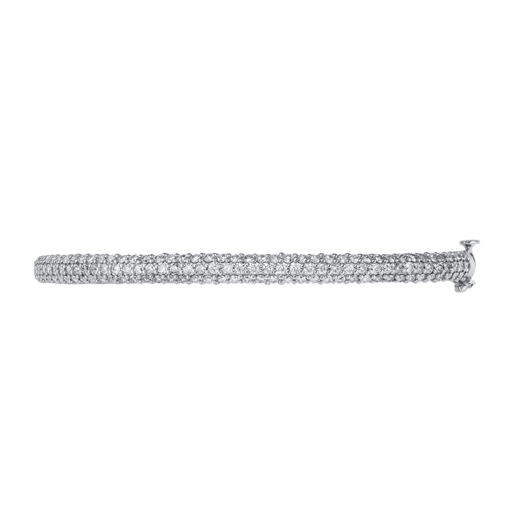 14kt White Gold Estate Diamond Bangle