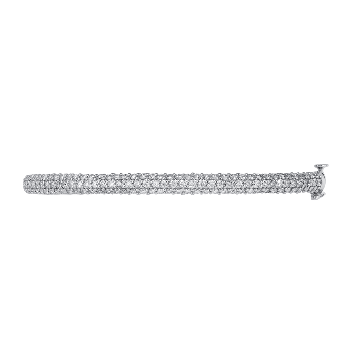 14kt White Gold Estate Diamond Bangle