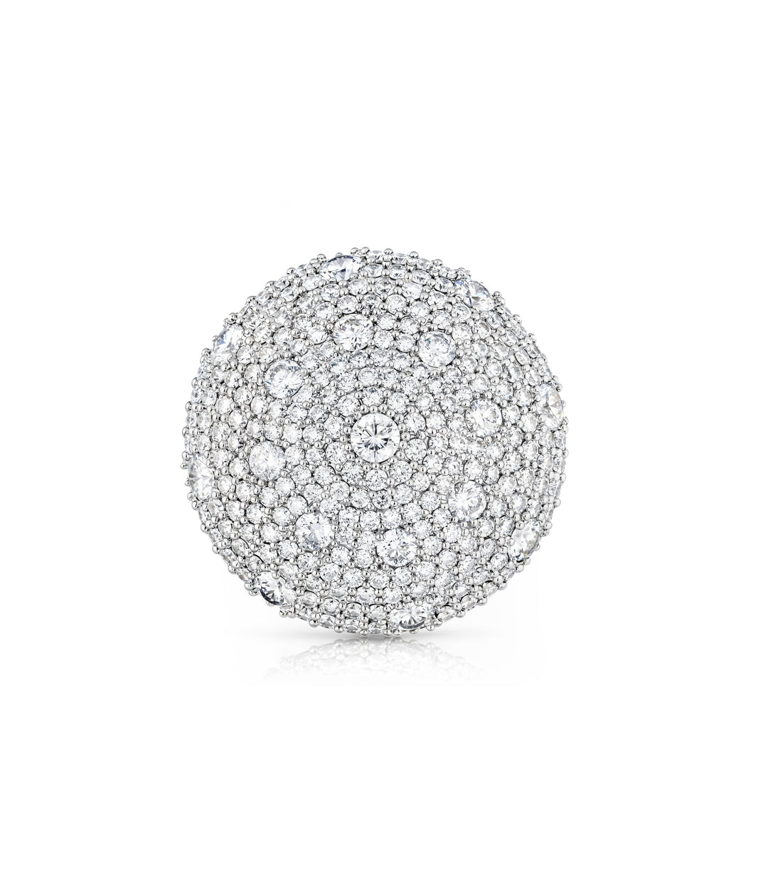 14kt White Gold Estate Diamond Cocktail Ring