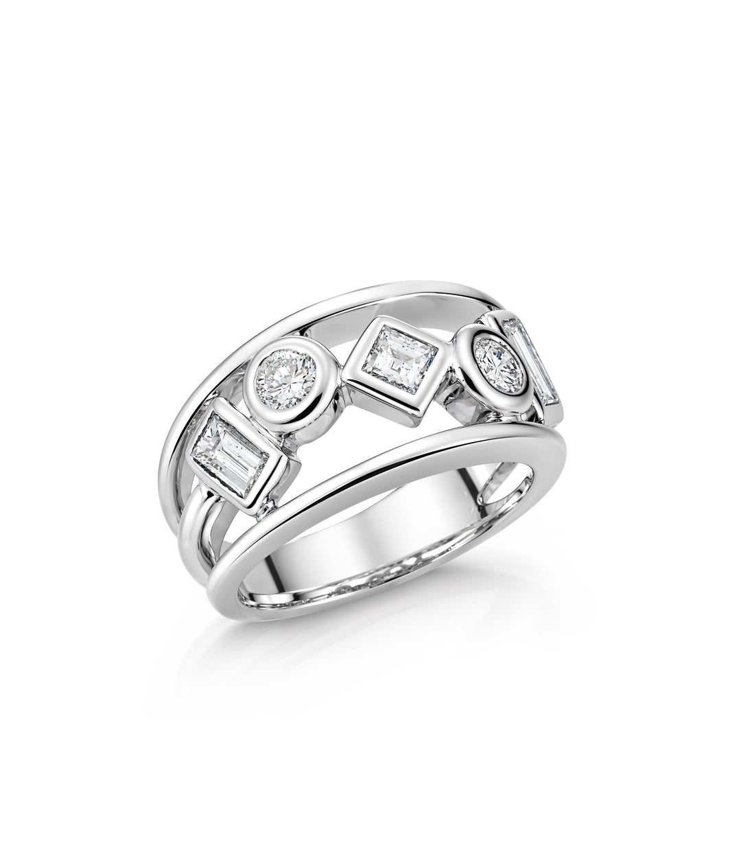 14kt White Gold Estate Diamond Ring
