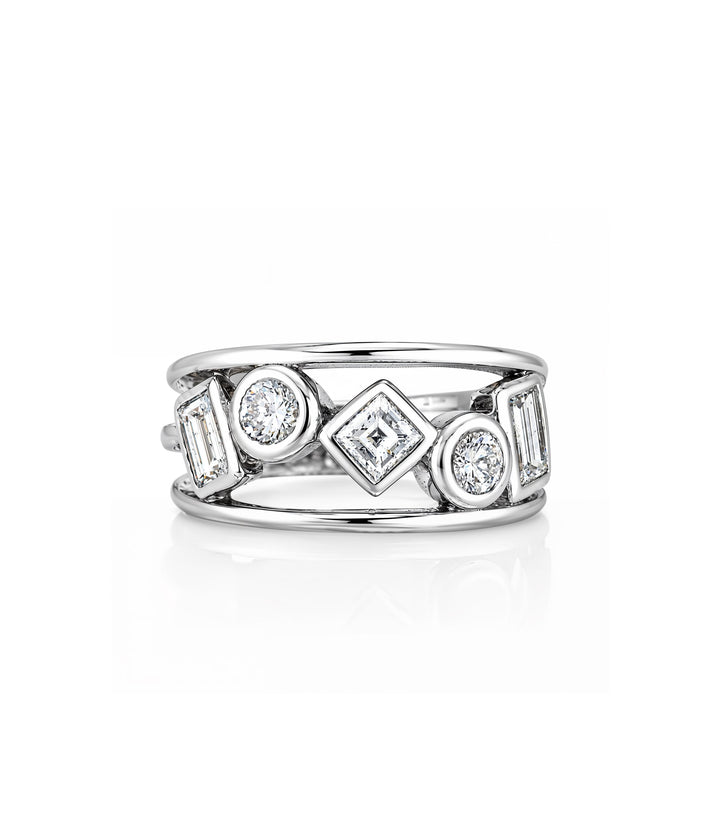 14kt White Gold Estate Diamond Ring