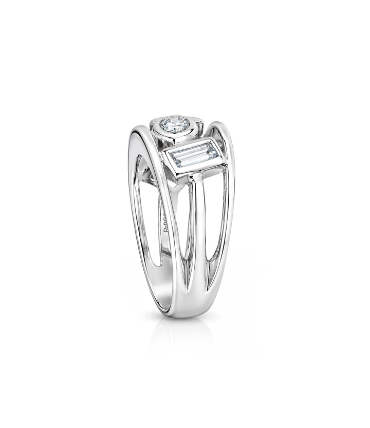 14kt White Gold Estate Diamond Ring