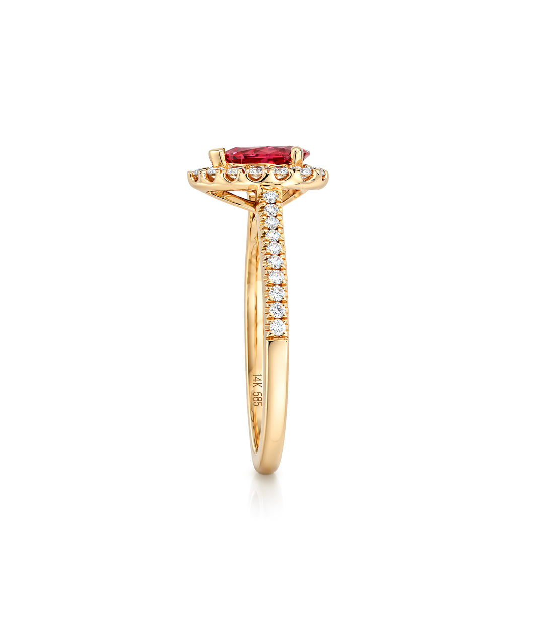 14kt Ruby Diamond Ring