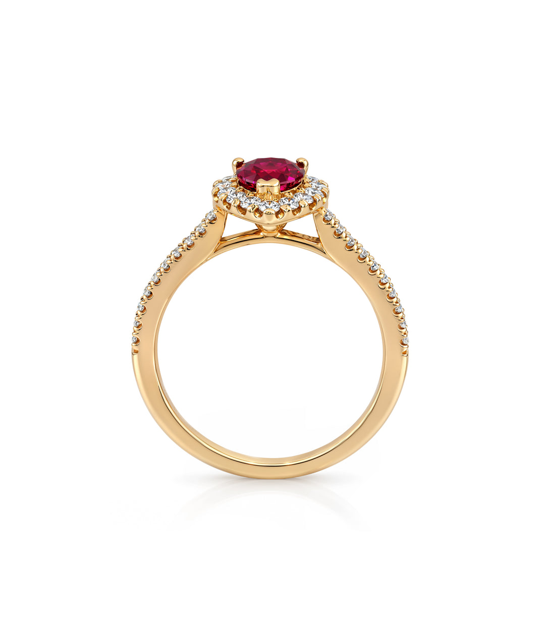 14kt Ruby Diamond Ring