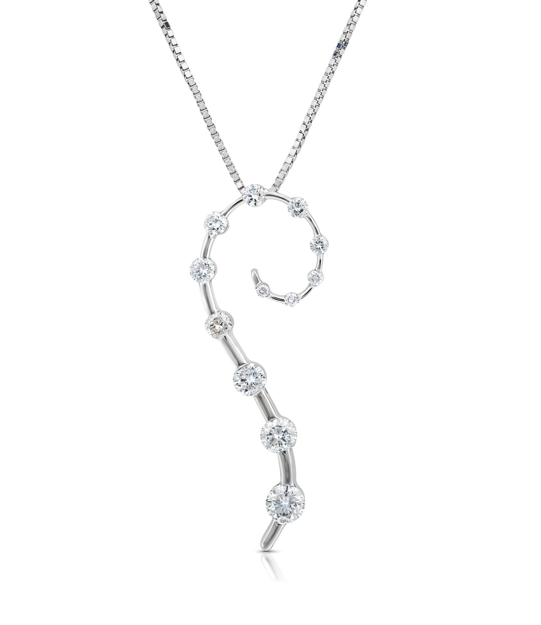 14kt White Gold Diamond Pendant