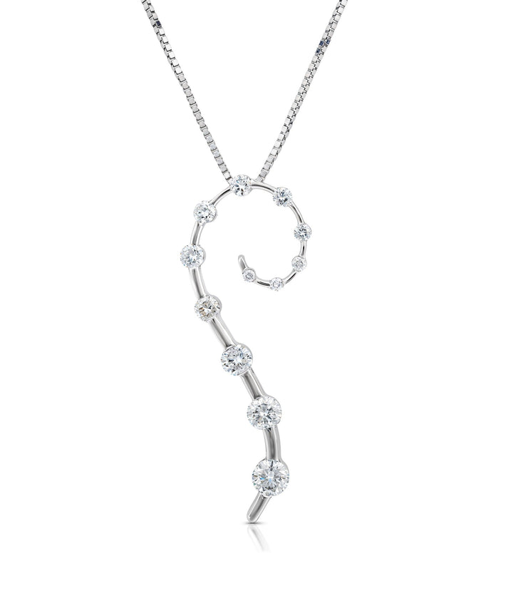 14kt White Gold Diamond Pendant