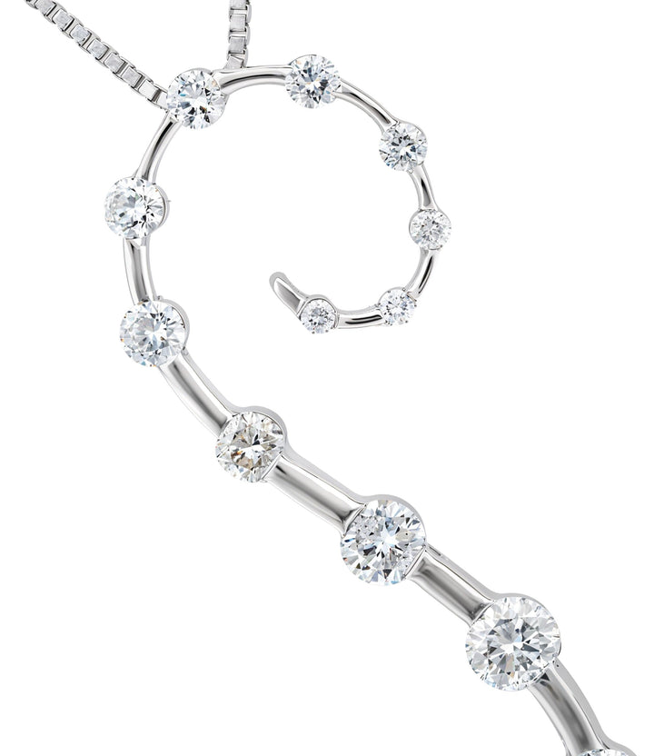 14kt White Gold Diamond Pendant