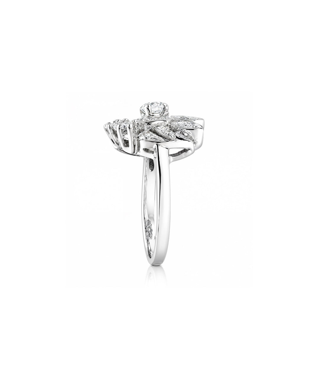 14kt White Gold Estate Diamond Ring