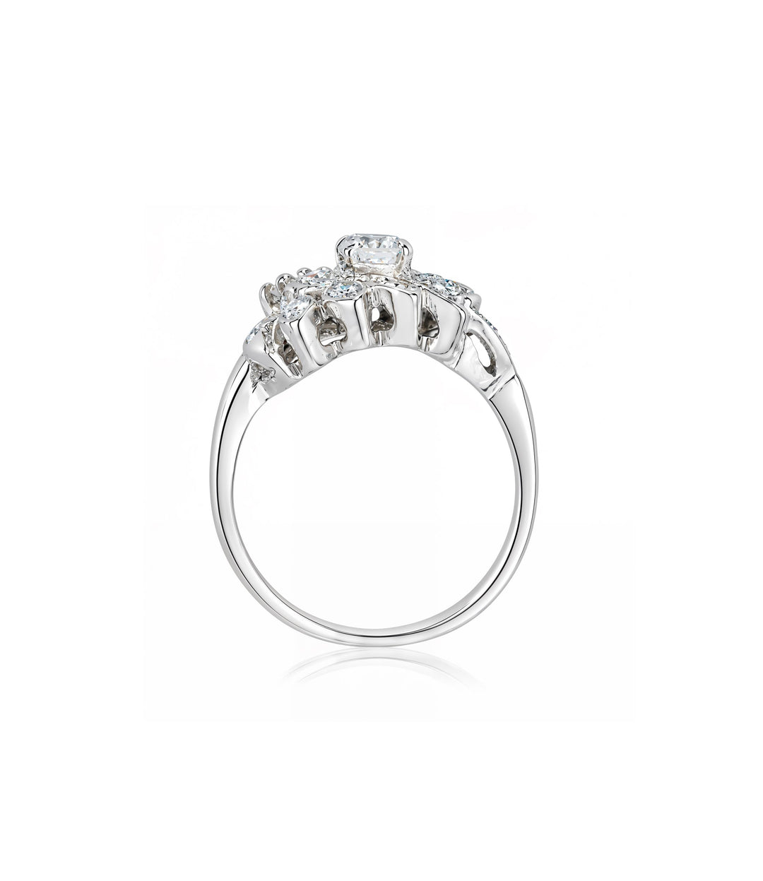 14kt White Gold Estate Diamond Ring