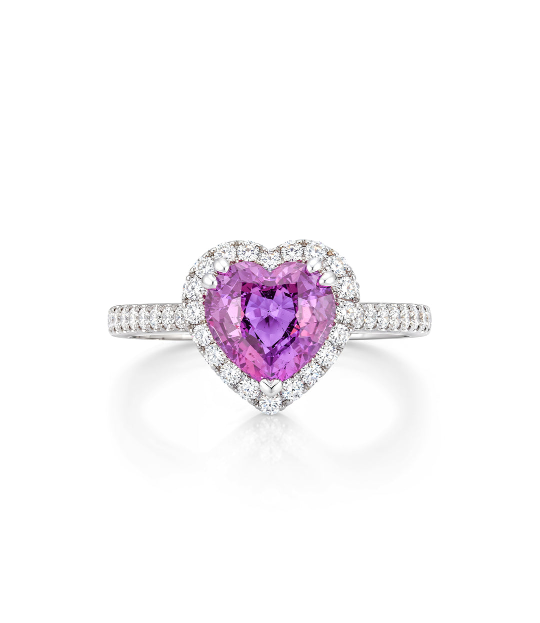 14kt Pink Sapphire Diamond Ring