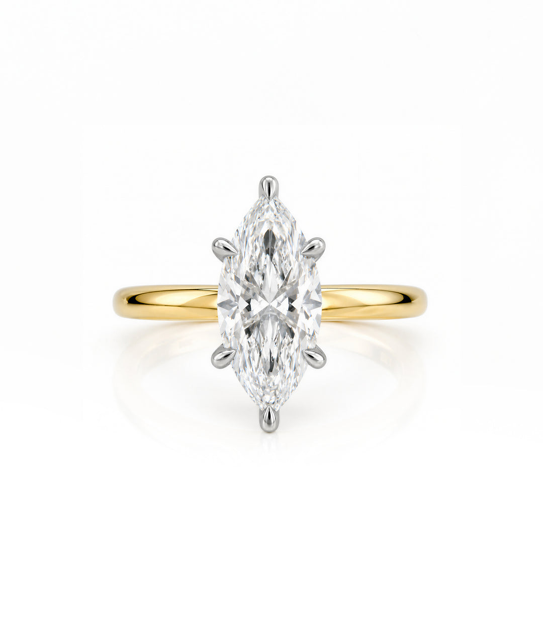 14kt Marquise Lab Grown Diamond Ring