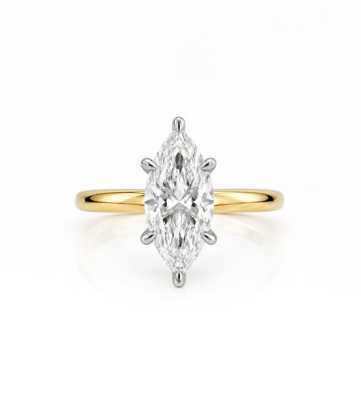 14kt Marquise Lab Grown Diamond Ring