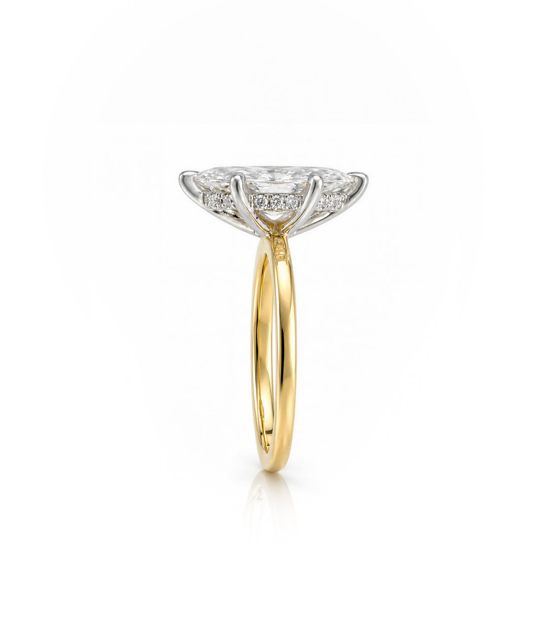 14kt Marquise Lab Grown Diamond Ring