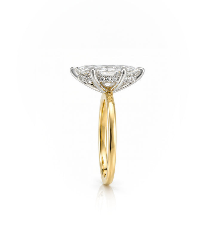 14kt Marquise Lab Grown Diamond Ring