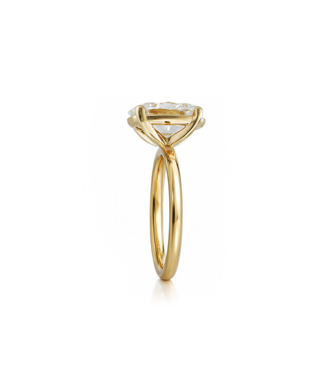 A. 14kt Oval Lab Grown Diamond Ring