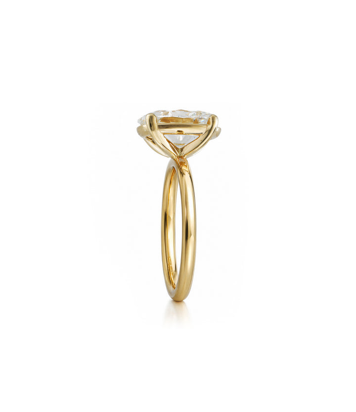 A. 14kt Oval Lab Grown Diamond Ring