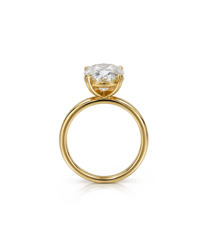 A. 14kt Oval Lab Grown Diamond Ring