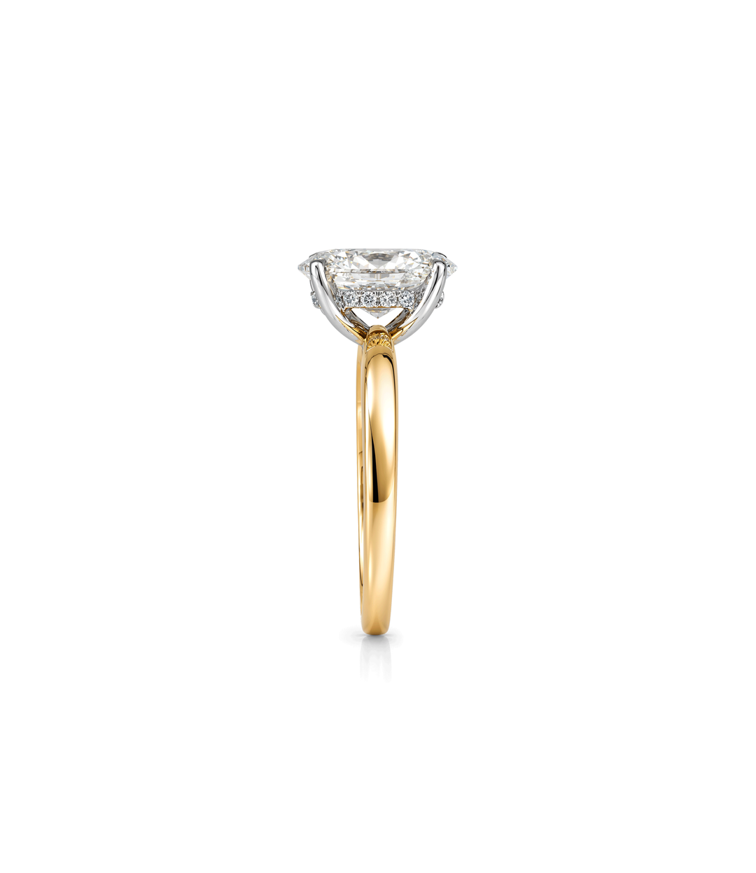 A. 14kt Oval Lab Grown Diamond Ring