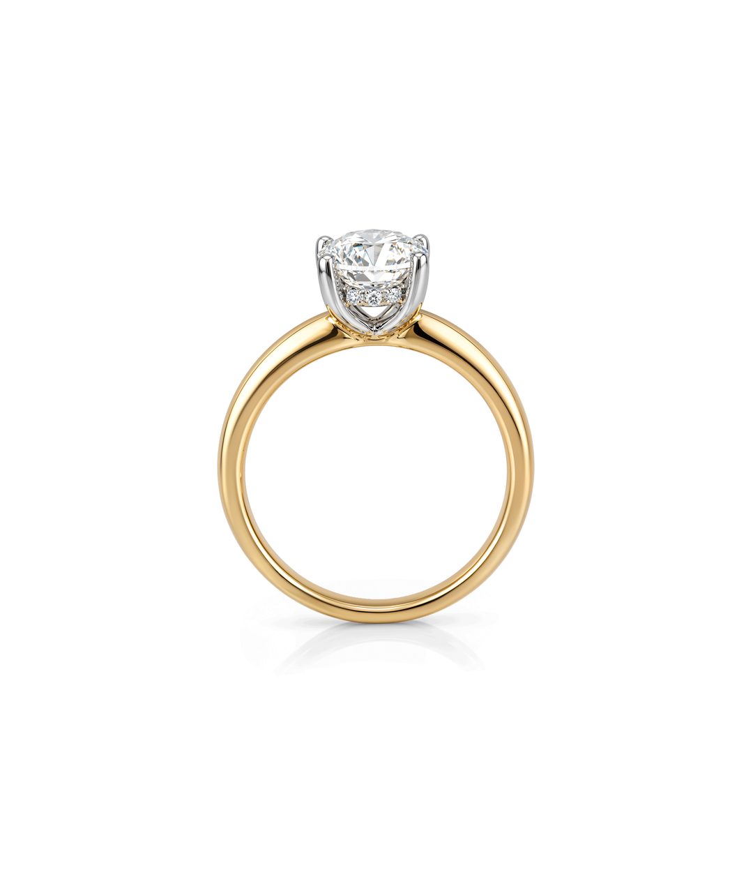 A. 14kt Oval Lab Grown Diamond Ring