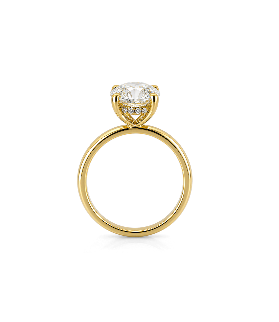 14kt Oval Lab Grown Diamond Ring