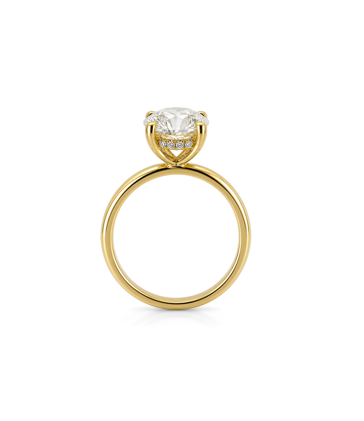 14kt Oval Lab Grown Diamond Ring